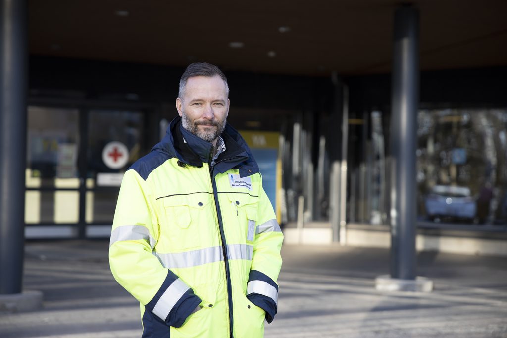Haastattelussa Vaasan sairaanhoitopiirin tekninen johtaja Ulf Stenbacka.